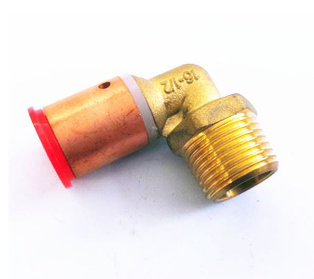 Copper Sleeve Crimp Male Elbow